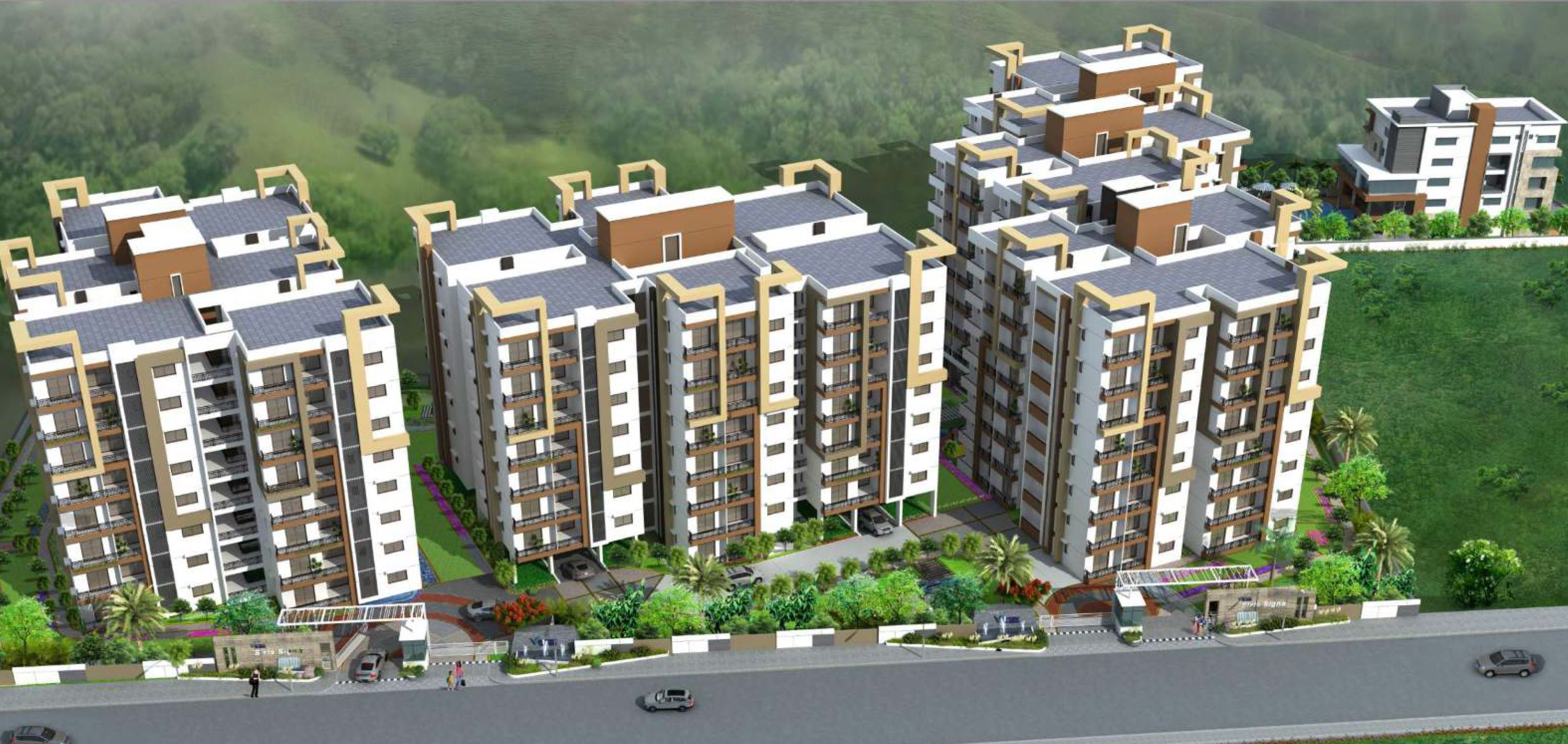Vertex Siris Signa , Vijayawada-Residential-2 & 3 BHK-Ayyappa Nagar-Vijayawada
