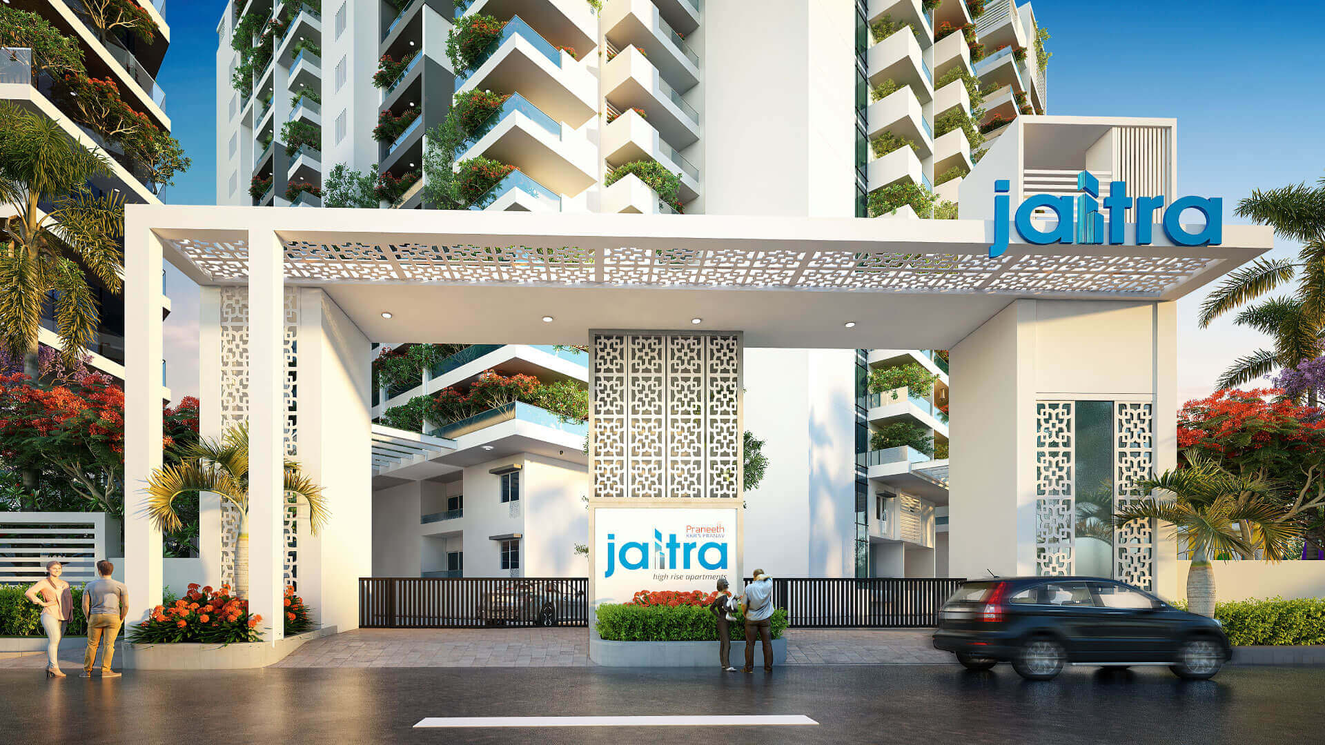 Praneeth KKR's Pranav Jaitra-Residential-2, 3, 3.5BHK-miyapur-Hyderabad-Under Construction