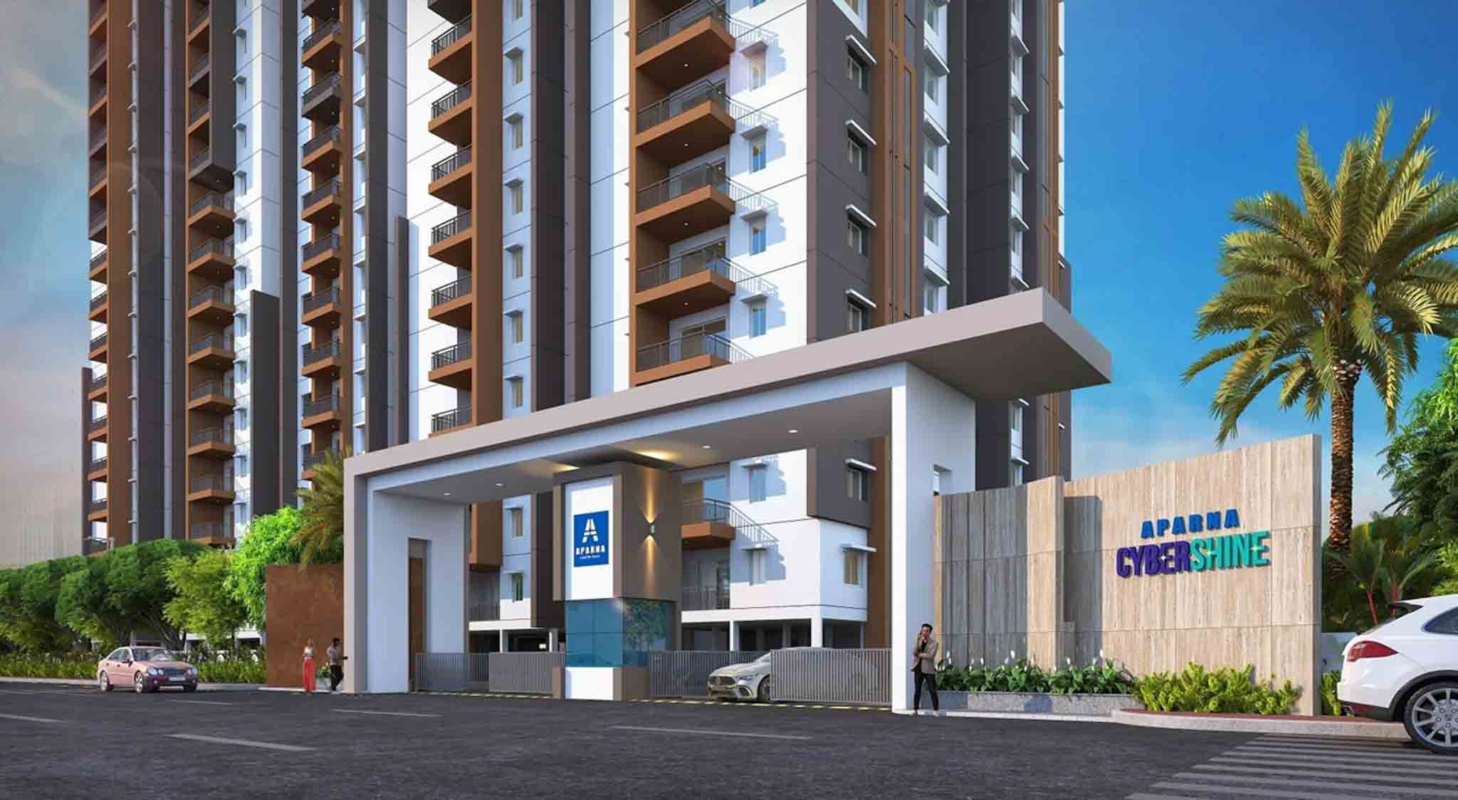 Aparna CyberShine-Residential-2, 2.5 & 3 BHK-Osman Nagar-Hyderabad-Under Construction