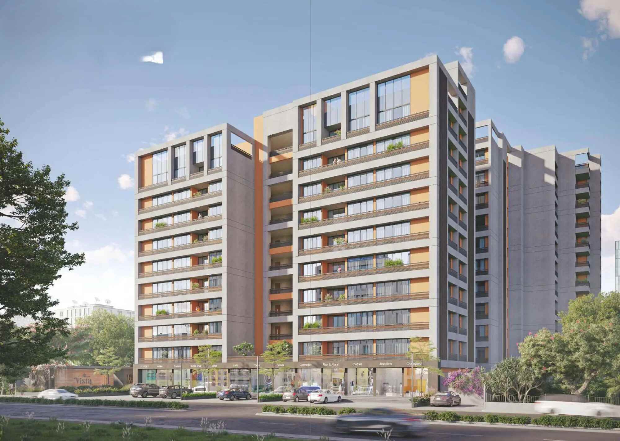 Courtyard Vista , Vadodara-Residential-3 & 4 BHK-Saiyed Vasna-Vadodara-Under Construction