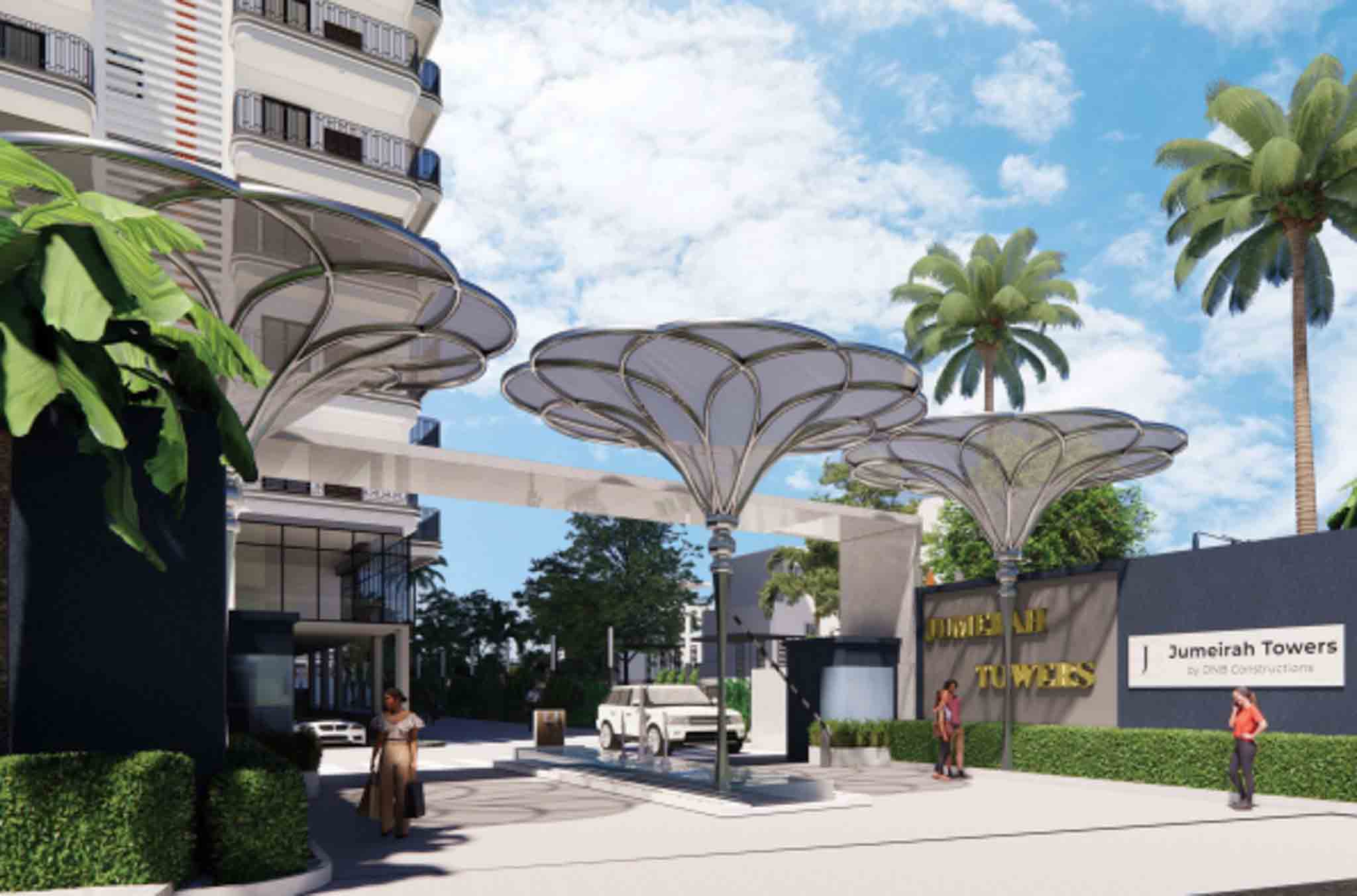 DNB Jumeirah Towers-Residential-3 & 3.5 BHK-Mokila-Hyderabad-Under Construction