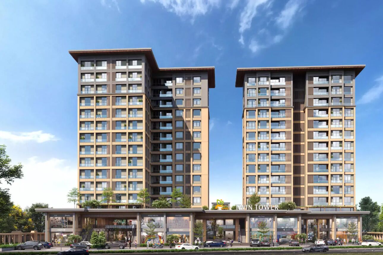 Darshanam Twin Tower , Vadodara-Residential-2 & 3 BHK-Pratham Upvan-Vadodara-Under Construction