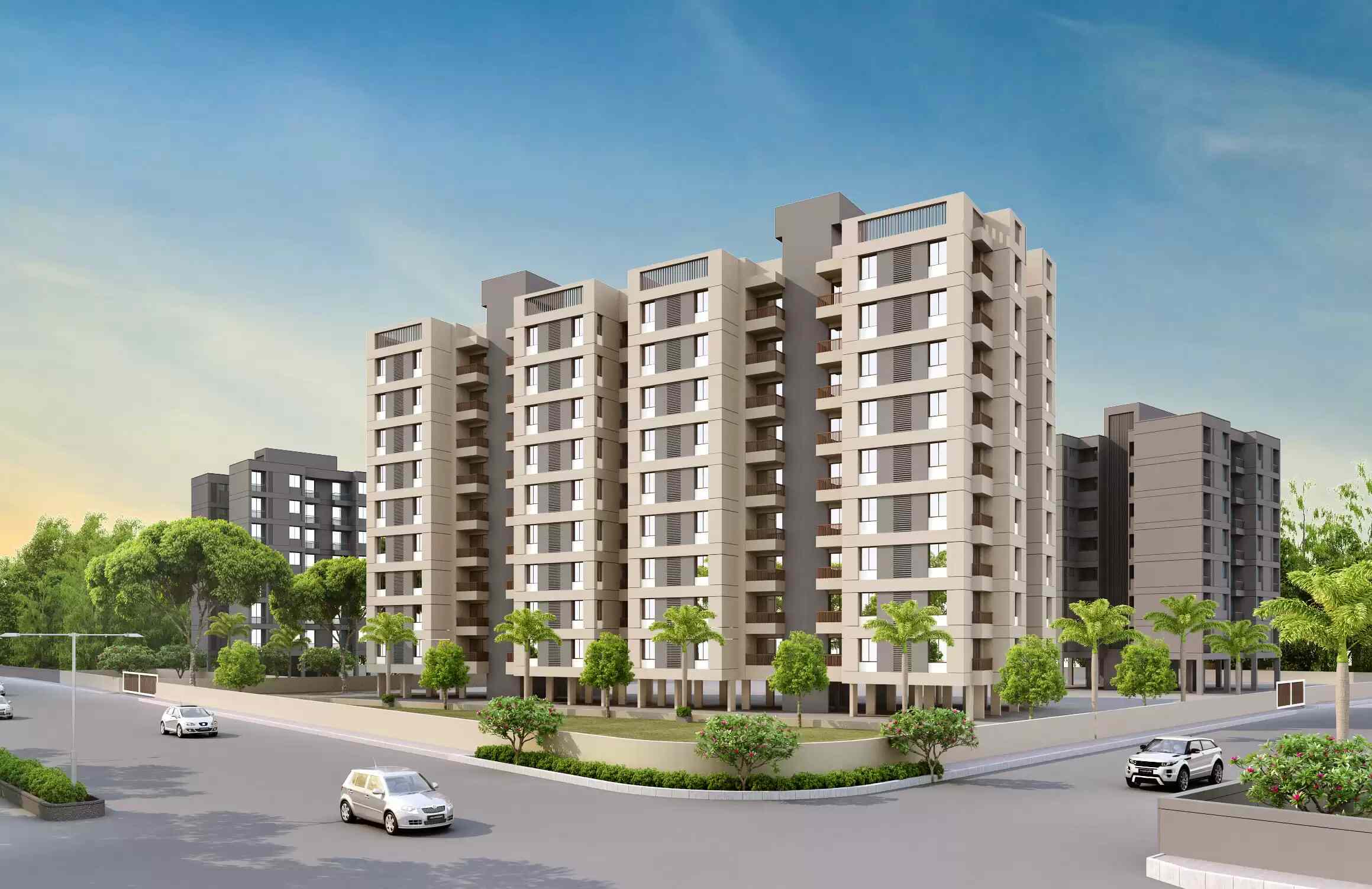 Fortune Skyline , Vadodara-Residential-2 & 3 BHK-Kalali-Vadodara-Under Construction