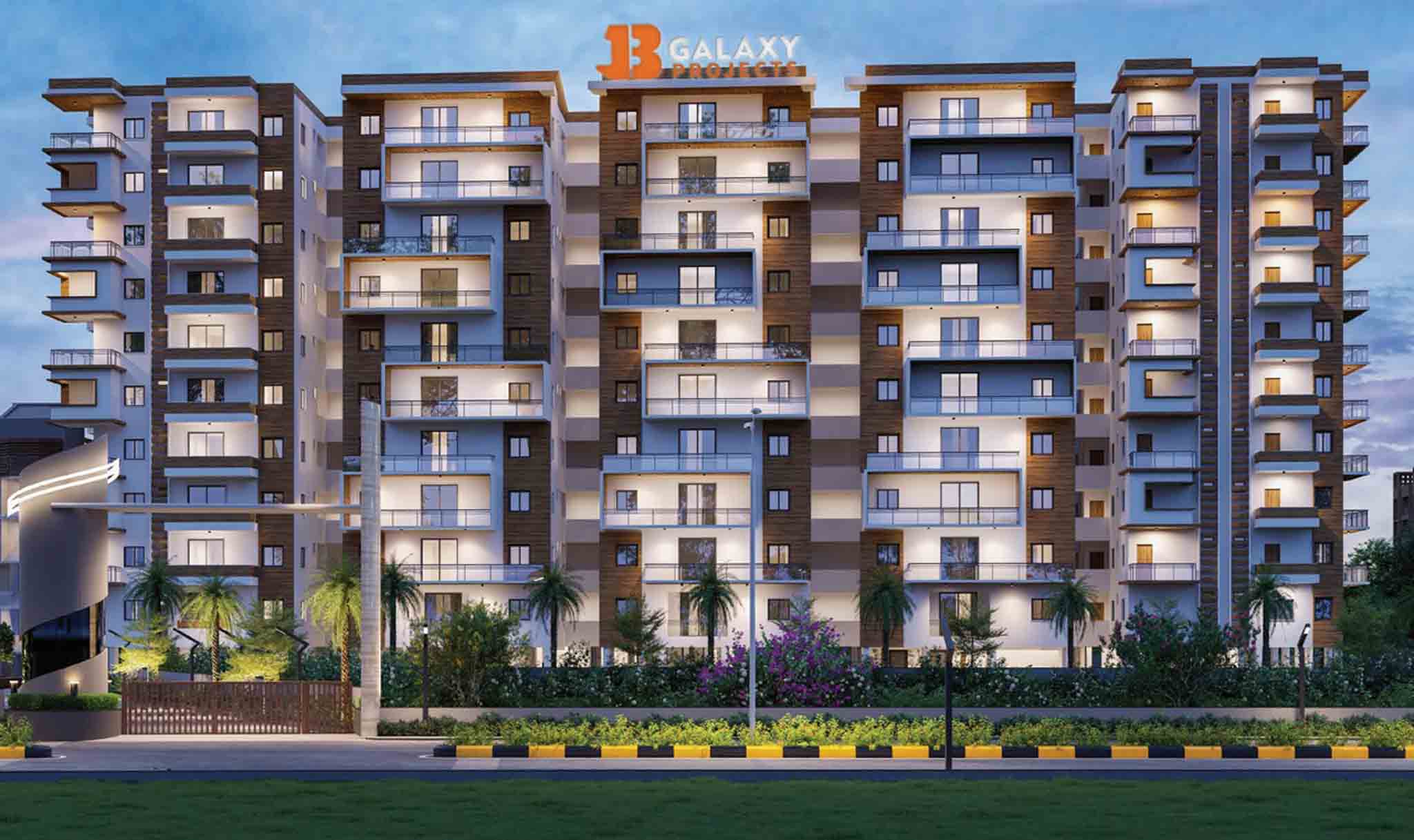 JB Galaxy Fountain Park-Residential-2BHK, 3BHK-Chanda Nagar-Hyderabad-Under Construction